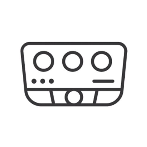 Ícono sistema de infoentrenimiento